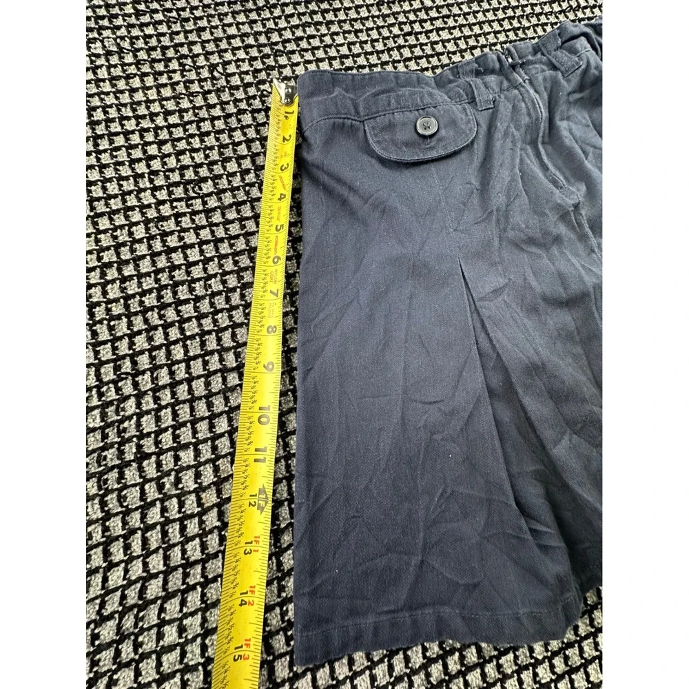 French Toast Pleated Skort Girls Size 10 Navy Blue Excellent School Uniform